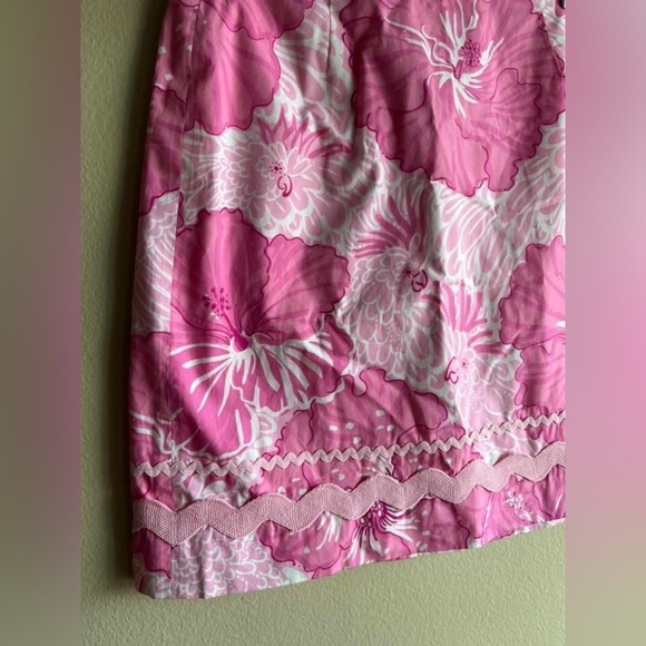 Lilly Pulitzer Women’s Mid Floral Pink Skirt Size 2 - Picture 4 of 11